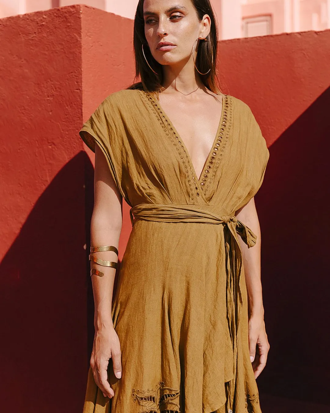 Robes & Jupes>Mes Demoiselles Paris Robe Doperni Olive