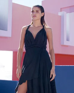 Robes & Jupes>Mes Demoiselles Paris Robe Doperni Noir