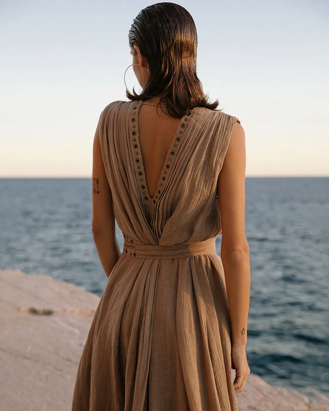 Robes & Jupes>Mes Demoiselles Paris Robe Galla Sable