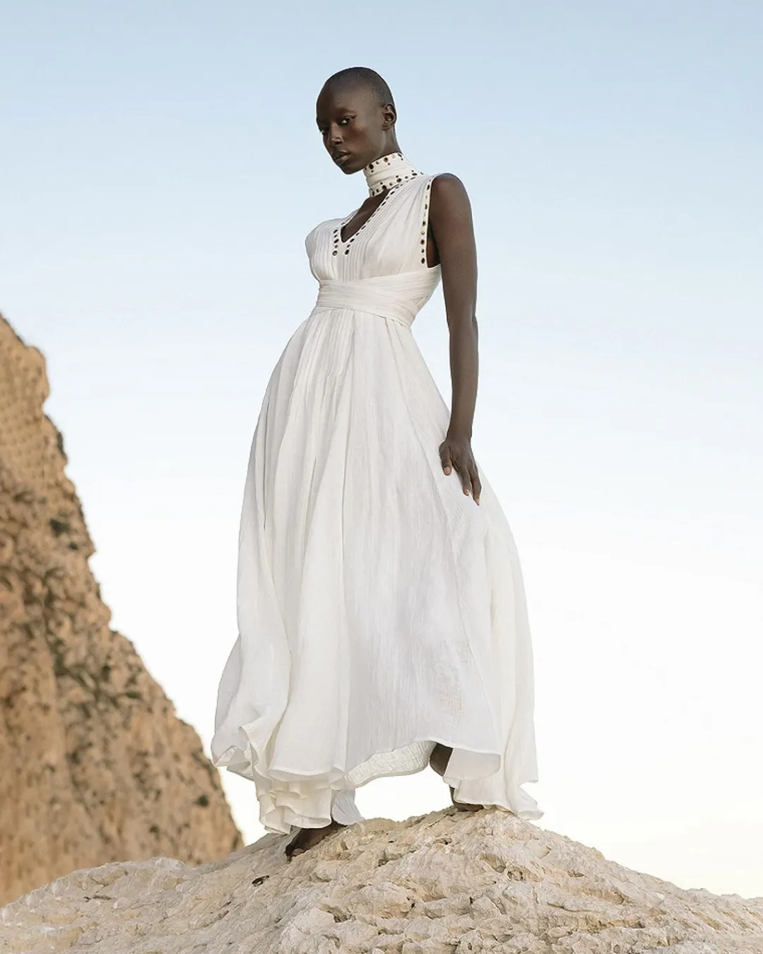 Robes & Jupes>Mes Demoiselles Paris Robe Galla Blanc Casse