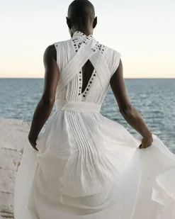 Robes & Jupes>Mes Demoiselles Paris Robe Galla Blanc Casse