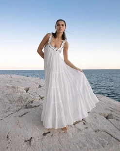 Robes & Jupes>Mes Demoiselles Paris Robe Gigi Blanc Casse