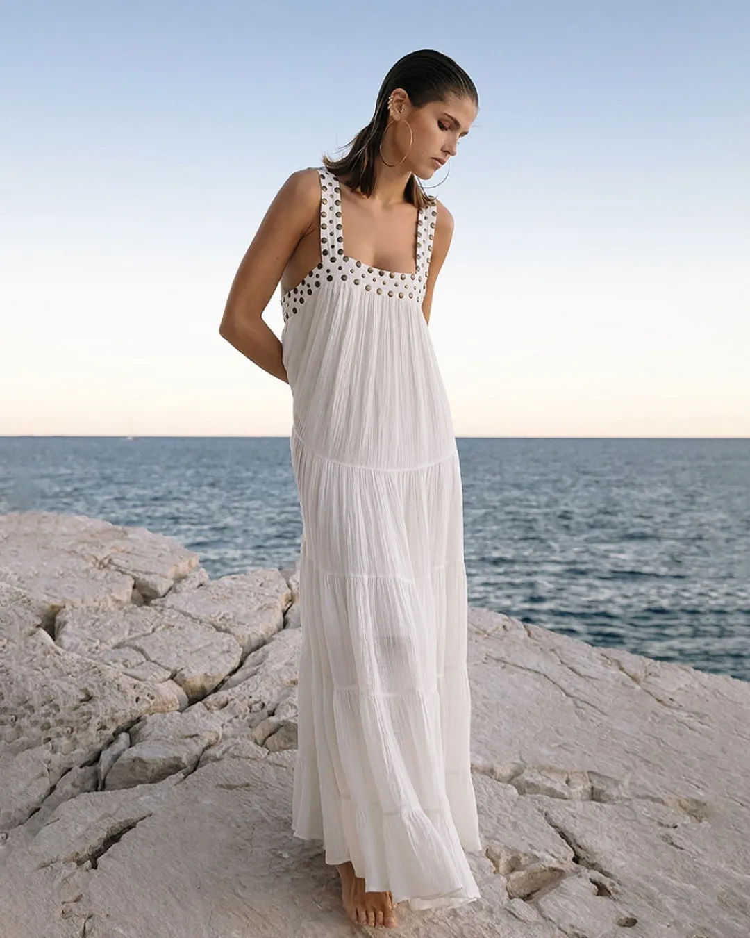 Robes & Jupes>Mes Demoiselles Paris Robe Gigi Blanc Casse