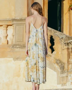 Robes & Jupes>Mes Demoiselles Paris Robe Ivol Kaki / Ocre