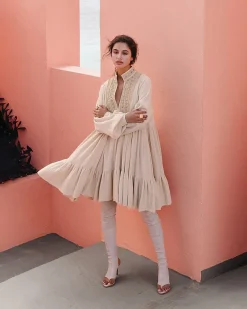 Robes & Jupes>Mes Demoiselles Paris Robe Noma Naturel