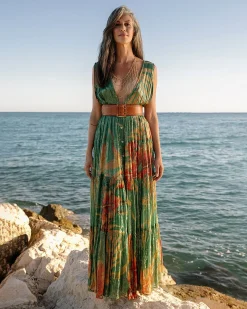 Robes & Jupes>Mes Demoiselles Paris Robe Prisca Imprime Palmier
