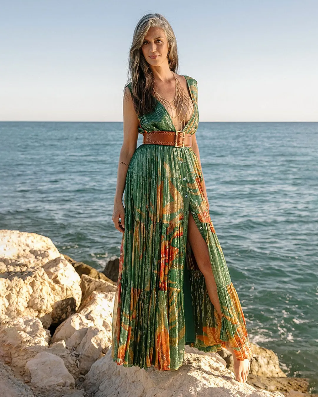 Robes & Jupes>Mes Demoiselles Paris Robe Prisca Imprime Palmier