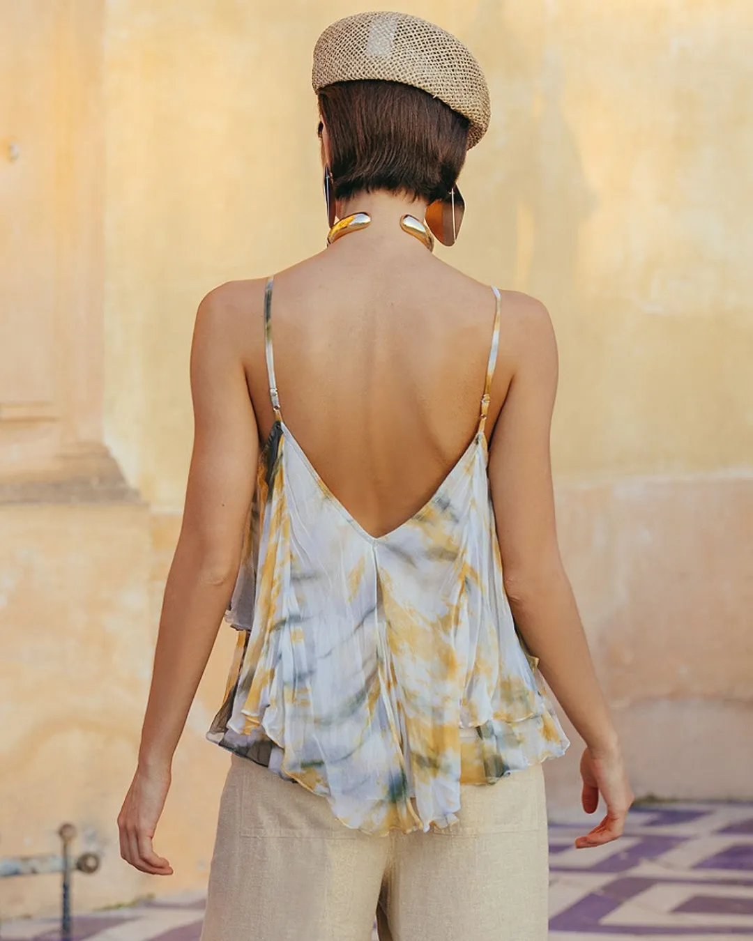 Chemises & Tops>Mes Demoiselles Paris Top Iphine Kaki / Ocre