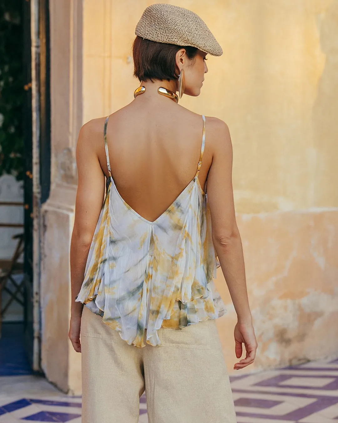 Chemises & Tops>Mes Demoiselles Paris Top Iphine Kaki / Ocre