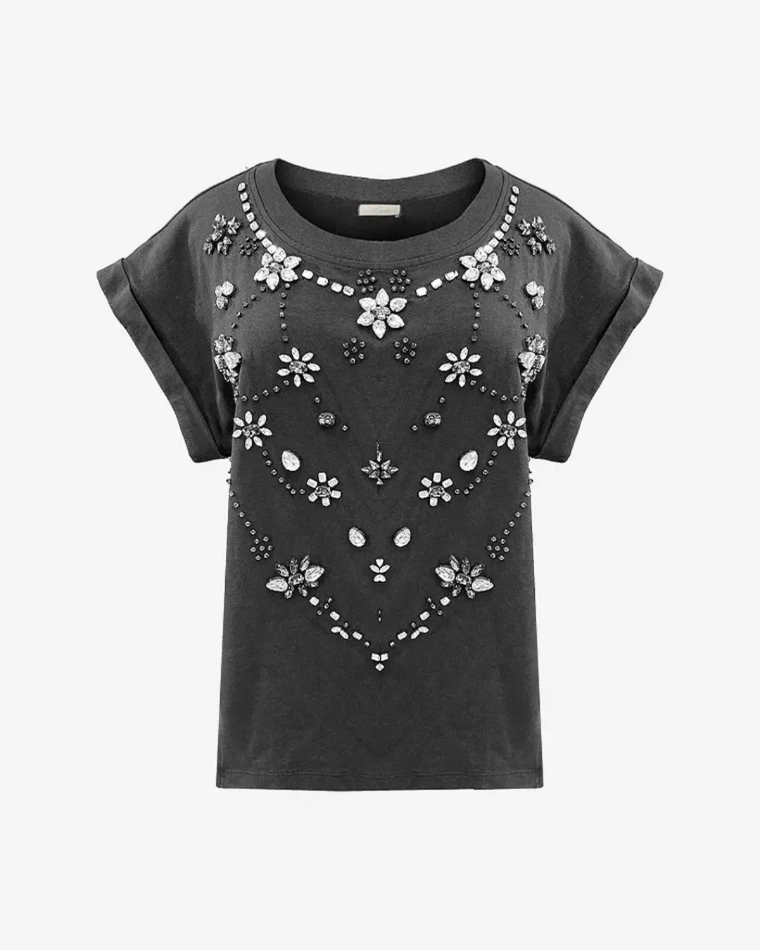 Chemises & Tops>Mes Demoiselles Paris Top Mani Gris