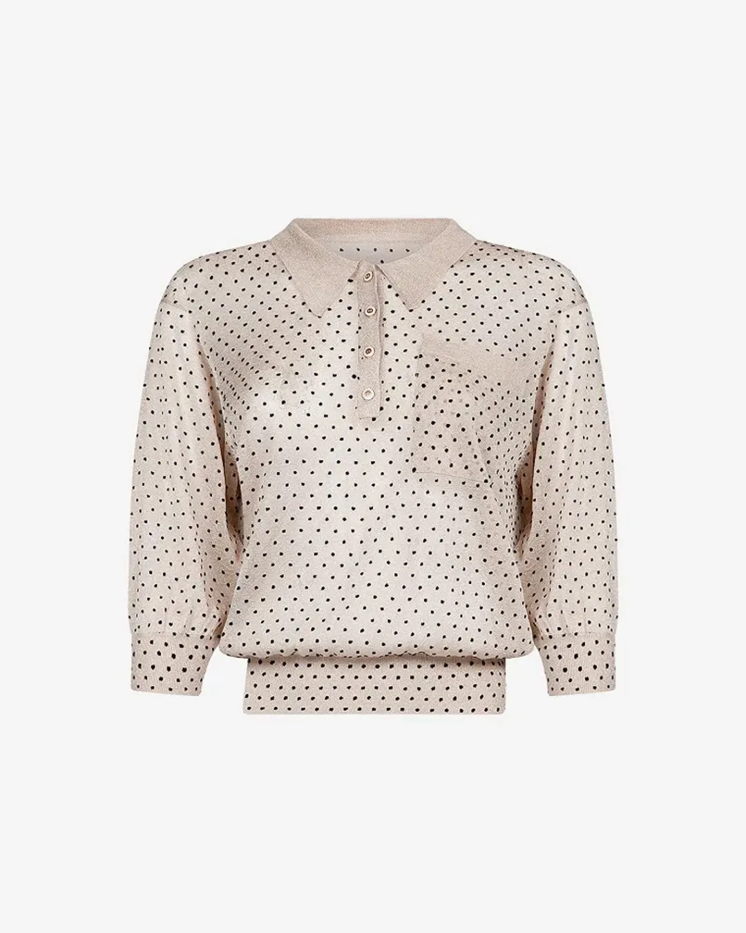 Chemises & Tops>Mes Demoiselles Paris Top Plubio Beige