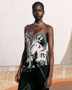 Chemises & Tops>Mes Demoiselles Paris Top Wonpy Noir / Blanc