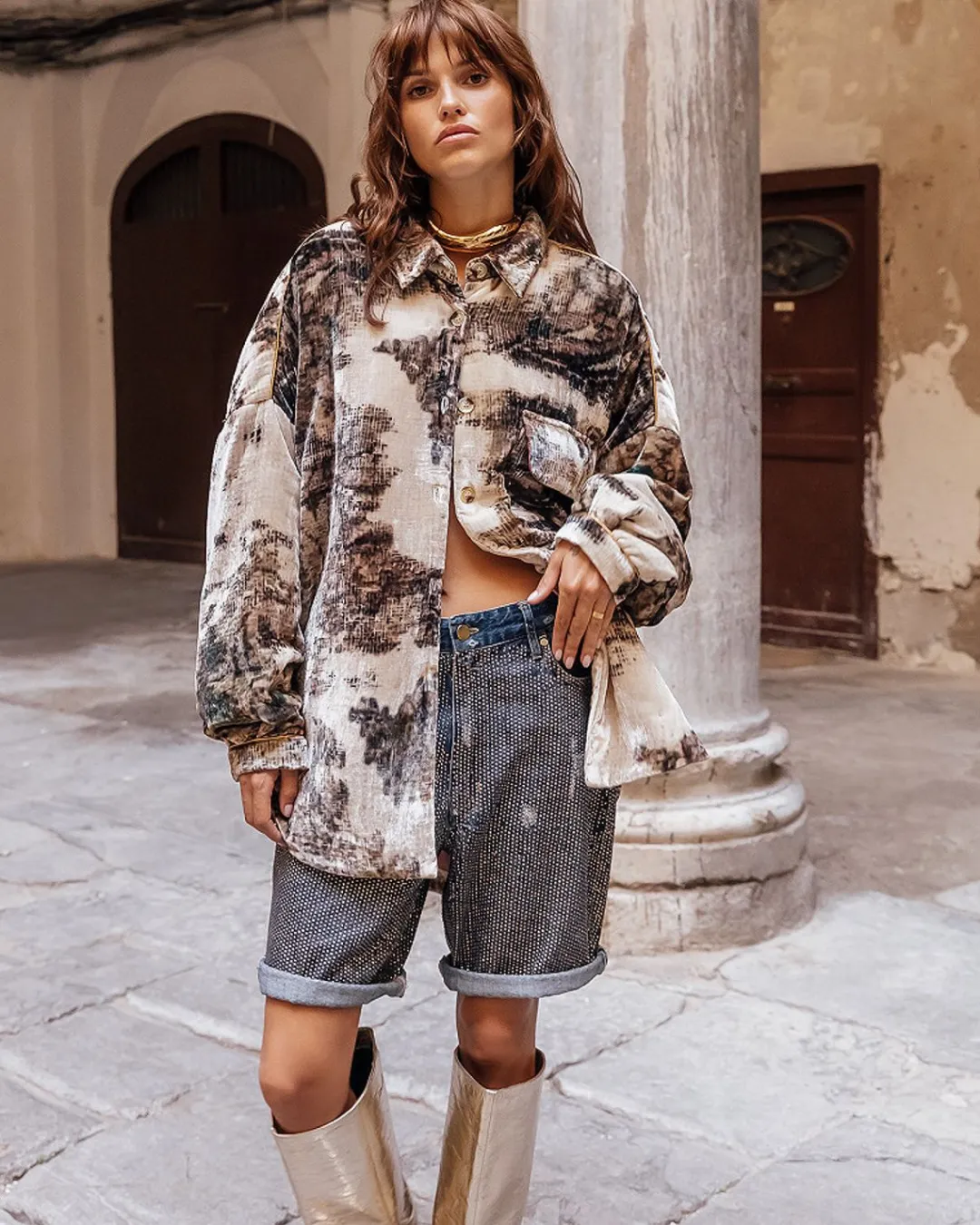 Manteaux & Vestes>Mes Demoiselles Paris Veste Acorbu Kaki