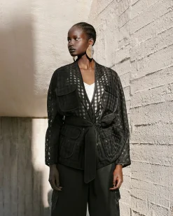 Manteaux & Vestes>Mes Demoiselles Paris Veste Ciwest Silky Black