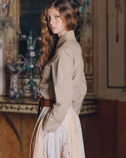 Manteaux & Vestes>Mes Demoiselles Paris Veste Pinell Sable