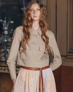Manteaux & Vestes>Mes Demoiselles Paris Veste Pinell Sable