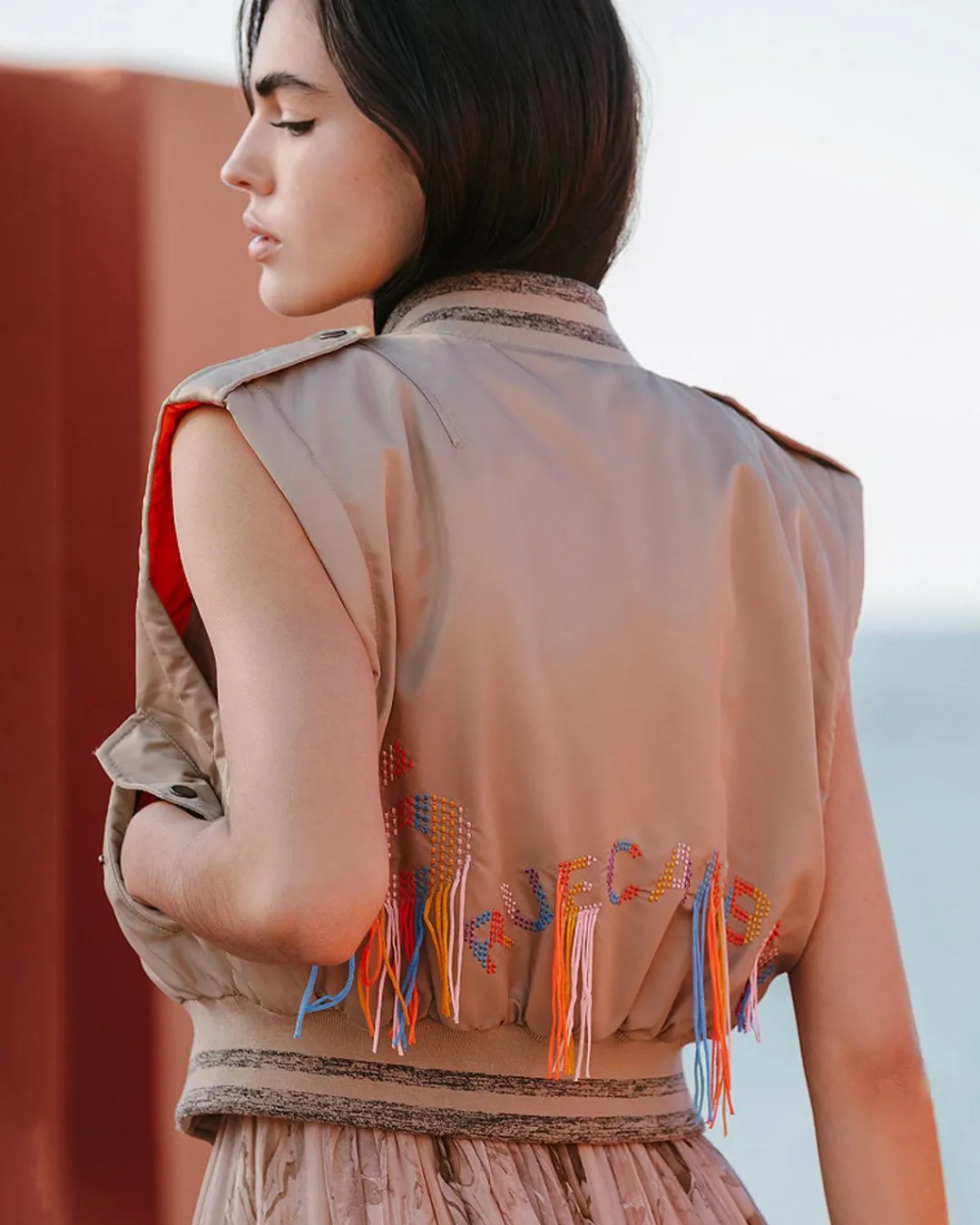 Manteaux & Vestes>Mes Demoiselles Paris Veste Ruff Bronze