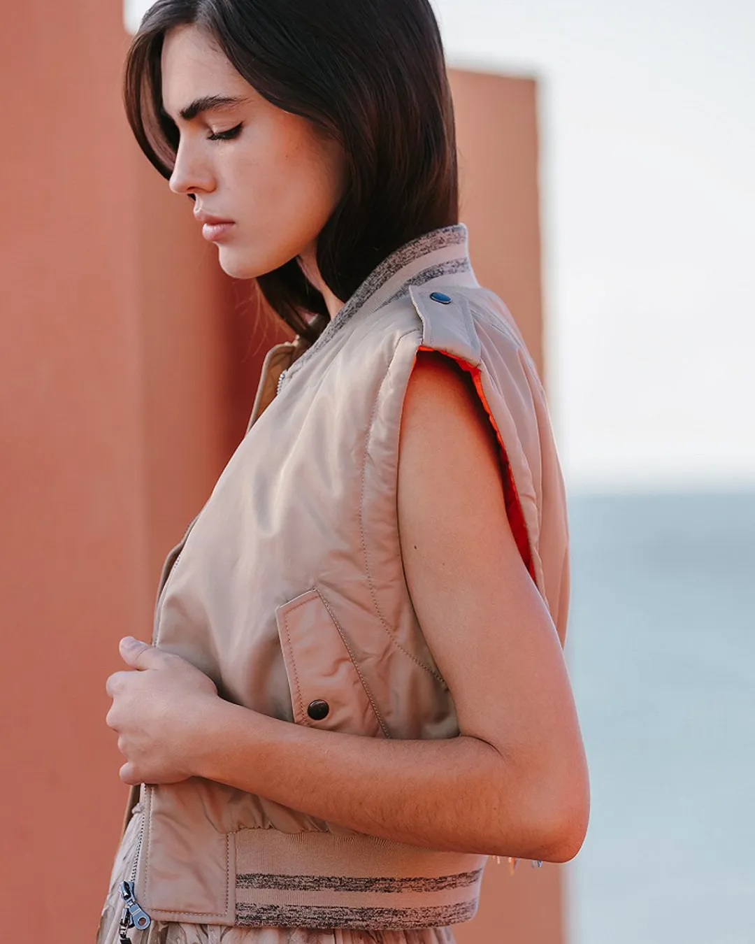 Manteaux & Vestes>Mes Demoiselles Paris Veste Ruff Bronze
